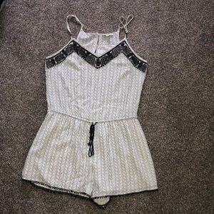 Patterned romper